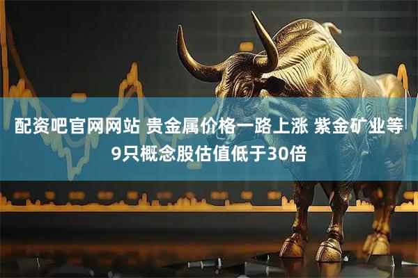 配资吧官网网站 贵金属价格一路上涨 紫金矿业等9只概念股估值低于30倍
