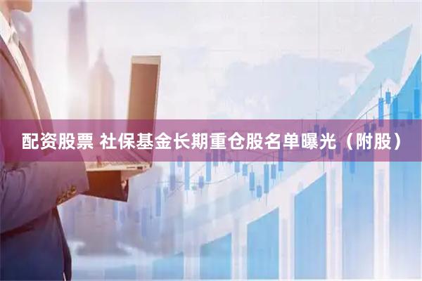 配资股票 社保基金长期重仓股名单曝光（附股）